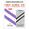 VEVOR Lifting Sling Straps, 2Pcs Two-Leg Polyester Bridle Sling with Hooks, 4400LB Capacity, 5Ft Heavy Duty Rigging Strap, Thickened & Wear-Resistant Webbing Slings for Engines Cranes Hoists Truck