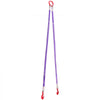 VEVOR Lifting Sling Straps, 2Pcs Two-Leg Polyester Bridle Sling with Hooks, 4400LB Capacity, 5Ft Heavy Duty Rigging Strap, Thickened & Wear-Resistant Webbing Slings for Engines Cranes Hoists Truck