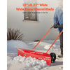 VEVOR Snow Pusher Shovel with Wheels, 37.8 in Wheeled Snowplow Shovel with Bi-Directional Angled Blade & 90° Adjustable Handle, Durable Plastic Winter Shovels, Portable Snow Removal Tool for Driveway
