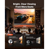 VEVOR Projector Screen with Stand, 120 Inch 4:3 4K 1080P HD Movie Screen, 170° Wide Viewing, Wrinkle-Free Projection Screen with Stable Tripod & Portable Bag for Home Theater, Immersive Movie Nights