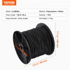 VEVOR 1/4 inch Bungee Cord, 120 ft/36 m Spool Heavy Duty Bungee Straps, 100% Stretch Elastic Bungee Rope for Cargo, Tarps, Camping, Kayak Deck and Crafting, Black