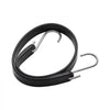 VEVOR 50 Piece Flat Bungee Cord, 19.8 mm Heavy Duty Bungee Straps with Steel S-Hooks, 21" Elastic Bungee Rope for Cargo, Tarps, Trucks and Tent, Black