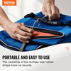 VEVOR 20 Piece Flat Bungee Cord, 20 mm Heavy Duty Bungee Straps with Steel S-Hooks, Includes 15", 21", 36", Elastic Bungee Rope for Cargo, Tarps, Trucks and Tent, Black