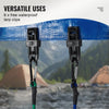 VEVOR 30 Piece Bungee Cords Assortment, 8 mm Heavy Duty Bungee Straps with A3 Steel Carabiners, Includes 10", 18", 24", 36", 48", 60", 72", Portable Storage Bag, 6 Clips & Canopy Ties