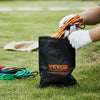 VEVOR 30 Piece Bungee Cords Assortment, 8 mm Heavy Duty Bungee Straps with A3 Steel Carabiners, Includes 10", 18", 24", 36", 48", 60", 72", Portable Storage Bag, 6 Clips & Canopy Ties
