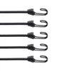 VEVOR 12 Piece Bungee Cords with A3 Steel Hooks, 32 Inch Heavy Duty Bungee Straps, 8 mm Elastic Bungee Ropes Set for Camping, Tarps, Motorcycle, Truck and Tent, Black
