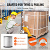 VEVOR Polyester Pull Tape, 3/4" x 528' Mule Tape Flat Rope, 2500 lbf Tensile Capacity, Printed Webbing Cable Pulling Tape for Packaging, Gardening, Commercial Electrical, Conduit Work, White