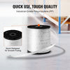 VEVOR Polyester Pull Tape, 3/4" x 528' Mule Tape Flat Rope, 2500 lbf Tensile Capacity, Printed Webbing Cable Pulling Tape for Packaging, Gardening, Commercial Electrical, Conduit Work, White