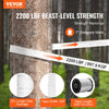 VEVOR Polyester Pull Tape, 5/8" x 630' Mule Tape Flat Rope, 2200 lbf Tensile Capacity, Printed Webbing Cable Pulling Tape for Packaging, Gardening, Commercial Electrical, Conduit Work, Whit