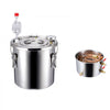 VEVOR Alcohol Still, 3 Gal / 11.4 L Stainless Steel Water Alcohol Distiller with Copper Coil, Home Brewing Refining Fermentation Kit with Thermometer & Pump, for Wine Whisky Brandy, Silver