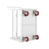 VEVOR Platform Truck Cart with Cage, 2000 lbs Capacity, 6-in-1 Foldable Flatbed Cart with Swivel Wheels, Heavy Duty Hand Truck, Multi-Functional Push Dolly, for Grocery Laundry, 44.5 x 26.6 x 42.1 in