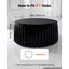 VEVOR Spandex Tablecloth with Skirt, 60-in Round Table Covers 6 Pack, Black, for Party Wedding Banquet Festival, Washable, Reusable, One-Piece, Tight, Fitted Table Cloth with Pleated Skirt