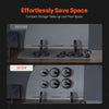 VEVOR Wall Mounted Weight Plate Holder, Weight Rack Storage for 2-Inch Weight Plates, 330 lbs Load Capacity Weight Storage Rack, Heavy Duty Iron Home Gym Organizer, 4 Pack, Mounting Hardware Included