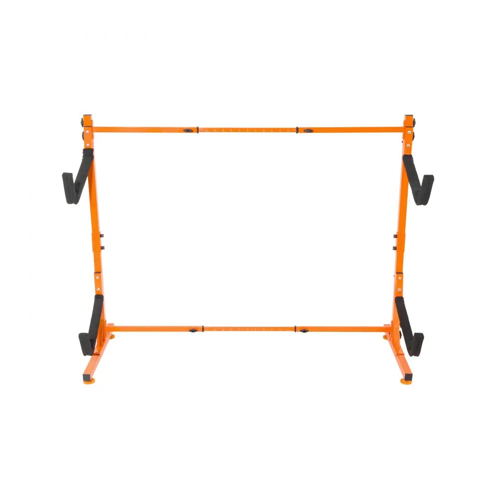 VEVOR Freestanding Kayak Storage Rack, Kayak Stand for 2 Kayak Canoe Paddleboard, Heavy-duty Steel Kayak Hanger Holder with Padded Arms and Adjustable Width, 175LBS Max Load, for Indoor Outdoor Garage