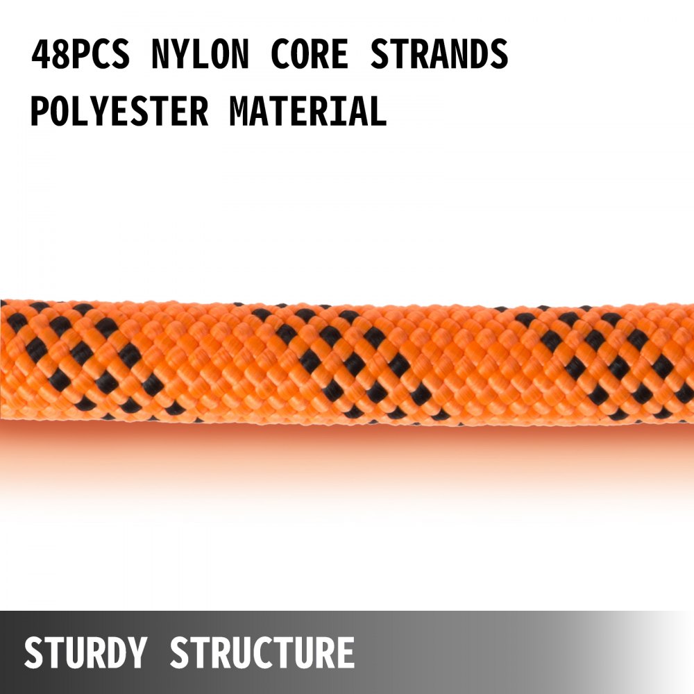 Polyester Rope 7/16" x 150', Load and Pulling Rope, 8400lbs Breaking Strength