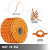 Polyester Rope 7/16" x 200', Load and Pulling Rope, 8400lbs Breaking Strength (Not suitable for rocking climbing, mountain climbing, hanging people, etc.)