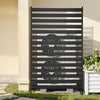 VEVOR Metal Privacy Screen, 38" W x 60" H Freestanding Modern Privacy Fence, Garden Divider Panel with Extended Ground Stakes & Panel Height Adjustable, Freestanding Outdoor Divider for Garden, Indoor