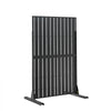 VEVOR Metal Privacy Screen, 44" W x 72" H Freestanding Modern Privacy Fence, Garden Divider Panel with Extended Base & Reinforcement Fixed, Freestanding Outdoor Divider for Garden, Indoor, Courtyard