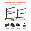 VEVOR Kayak Storage Rack for 2 Kayaks, Holds 175 lbs, Heavy Duty Adjustable Freestanding Stand with Lockable Wheels for Indoor Outdoor Garage Shed Dock, Holder for Canoe, SUP, Surfboard & Paddleboard