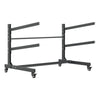 VEVOR Kayak Storage Rack for 2 Kayaks, Holds 175 lbs, Heavy Duty Adjustable Freestanding Stand with Lockable Wheels for Indoor Outdoor Garage Shed Dock, Holder for Canoe, SUP, Surfboard & Paddleboard