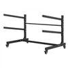 VEVOR Kayak Storage Rack for 2 Kayaks, Holds 175 lbs, Heavy Duty Adjustable Freestanding Stand with Lockable Wheels for Indoor Outdoor Garage Shed Dock, Holder for Canoe, SUP, Surfboard & Paddleboard