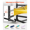 VEVOR Kayak Storage Rack for 3 Kayaks, Holds 200 lbs, Heavy Duty Adjustable Freestanding Stand with Lockable Wheels for Indoor Outdoor Garage Shed Dock, Holder for Canoe, SUP, Surfboard & Paddleboard