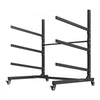VEVOR Kayak Storage Rack for 3 Kayaks, Holds 200 lbs, Heavy Duty Adjustable Freestanding Stand with Lockable Wheels for Indoor Outdoor Garage Shed Dock, Holder for Canoe, SUP, Surfboard & Paddleboard