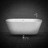 VEVOR PVC Freestanding Tub Drain Kit, 2 Brass Tail Pipes, Bathtub Drain Rough-in Kit, with PVC Adapter of Tailpiece, Compatible with Freestanding Bathtubs, Floor Mounted Bathtubs and Island Bathtubs