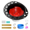 VEVOR PVC Freestanding Tub Drain Kit, 2 Brass Tail Pipes, Bathtub Drain Rough-in Kit, with PVC Adapter of Tailpiece, Compatible with Freestanding Bathtubs, Floor Mounted Bathtubs and Island Bathtubs