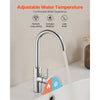 VEVOR Touchless Kitchen Bar Sink Faucet, Single Handle Automatic Motion Sensor Bathroom Faucet, Hands-Free Adjustable Cold Hot Water Mixer Flexible Swivel for 9/16 in Pipe,Chrome Plated Silver