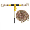 VEVOR Ratchet Chain Binder, 5/16 in x 10 ft G80 Chains, 8000 lbs Working Load of Ratchet Load Binder, Chains and Binders Set, Tie Down Hauling Chain Binders for Hauling, Towing, Logging, Lifting