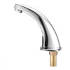 VEVOR Touchless Bathroom Sink Faucet, Automatic Motion Sensor Restroom Toilet Faucet with Hole Cover Plate, Battery Operated,Hot/Cold Water for 9/16 in Pipe Commercial Lavatory,Chrome Plated Silver