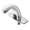 VEVOR Touchless Bathroom Sink Faucet, Automatic Motion Sensor Restroom Toilet Faucet with Hole Cover Plate, Battery Operated,Adjustable Temp for 9/16 in Pipe Commercial Lavatory,Chrome Plated Silver