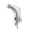 VEVOR Touchless Bathroom Sink Faucet, Automatic Motion Sensor Restroom Toilet Faucet, HandsFree Adjustable Cold Hot Single Handle Water Mixer Battery Operated for 9/16 in Pipe,Chrome Plated Silver
