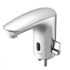 VEVOR Touchless Bathroom Sink Faucet, Automatic Motion Sensor Restroom Toilet Faucet, HandsFree Adjustable Cold Hot Single Handle Water Mixer Battery Operated for 9/16 in Pipe,Chrome Plated Silver