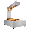 VEVOR French Fry Food Warmer, 750W Commercial Food Heating Lamp, Electric Stainless Steel Warming Light Dump Station, Countertop 104-122°F Fries Food Warmer for Chip Buffet Kitchen Restaurant, Silver