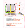 VEVOR Trampoline for Kids, Toddler Mini Trampoline, 132 lbs Capacity Indoor Outdoor Play Toys with Enclosure Net and Basketball Hoop, Easy to Assemble, Christmas Toys Birthday Gifts for Girls Boys