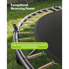 VEVOR outdoor trampoline (informational image: exceptional bouncing power and springs)