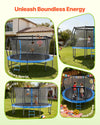 VEVOR outdoor trampoline (informational image: unleash boundless energy)
