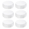 VEVOR White Round Tablecloths 6 Pack, 120 Inches in Diameter, Stain- & Wrinkle- Resistant, Machine Washable Table Clothes, Polyester Fabric Table Covers for Wedding, Party, Banquet, Formal Events