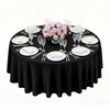 VEVOR Black Round Tablecloths 10 Pack, 120 Inches in Diameter, Stain- & Wrinkle- Resistant, Machine Washable Table Clothes, Polyester Fabric Table Covers for Wedding, Party, Banquet, Formal Events