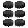 VEVOR Black Round Tablecloths 6 Pack, 120 Inches in Diameter, Stain- & Wrinkle- Resistant, Machine Washable Table Clothes, Polyester Fabric Table Covers for Wedding, Party, Banquet, Formal Events