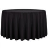 VEVOR Round Tablecloths, 132 in, 10 Pack Black, Polyester Fabric Covers, for Party Wedding Banquet Festival, Washable, Reusable Table Cloth with Neat Hems, Smooth Fabric, Even Drape