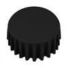 VEVOR Round Tablecloths, 132 in, 10 Pack Black, Polyester Fabric Covers, for Party Wedding Banquet Festival, Washable, Reusable Table Cloth with Neat Hems, Smooth Fabric, Even Drape