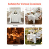VEVOR White Tablecloths for Rectangle Tables, 10 Pack, 60 x 102 Inches, Reusable and Machine Washable Table Clothes, Wrinkle-Resistant Polyester Fabric Table Covers for Wedding, Party, Banquet
