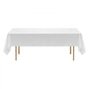 VEVOR White Tablecloths for Rectangle Tables, 10 Pack, 60 x 102 Inches, Reusable and Machine Washable Table Clothes, Wrinkle-Resistant Polyester Fabric Table Covers for Wedding, Party, Banquet