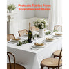 VEVOR White Tablecloths for Rectangle Tables, 10 Pack, 70 x 120 Inches, Reusable and Machine Washable Table Clothes, Wrinkle-Resistant Polyester Fabric Table Covers for Wedding, Party, Banquet