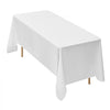 VEVOR White Tablecloths for Rectangle Tables, 10 Pack, 70 x 120 Inches, Reusable and Machine Washable Table Clothes, Wrinkle-Resistant Polyester Fabric Table Covers for Wedding, Party, Banquet
