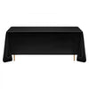 VEVOR Black Tablecloths for Rectangle Tables, 6 Pack, 70 x 120 Inches, Reusable and Machine Washable Table Clothes, Wrinkle-Resistant Polyester Fabric Table Covers for Wedding, Party, Banquet