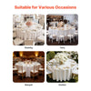 VEVOR White Round Tablecloths 10 Pack, 90 Inches in Diameter, Stain- & Wrinkle- Resistant, Machine Washable Table Clothes, Polyester Fabric Table Covers for Wedding, Party, Banquet, Formal Events